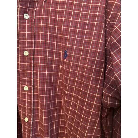 Ralph Lauren CLassic Fit Men’s Long Sleeve Button Down Plaid Large - Picture 3 of 5